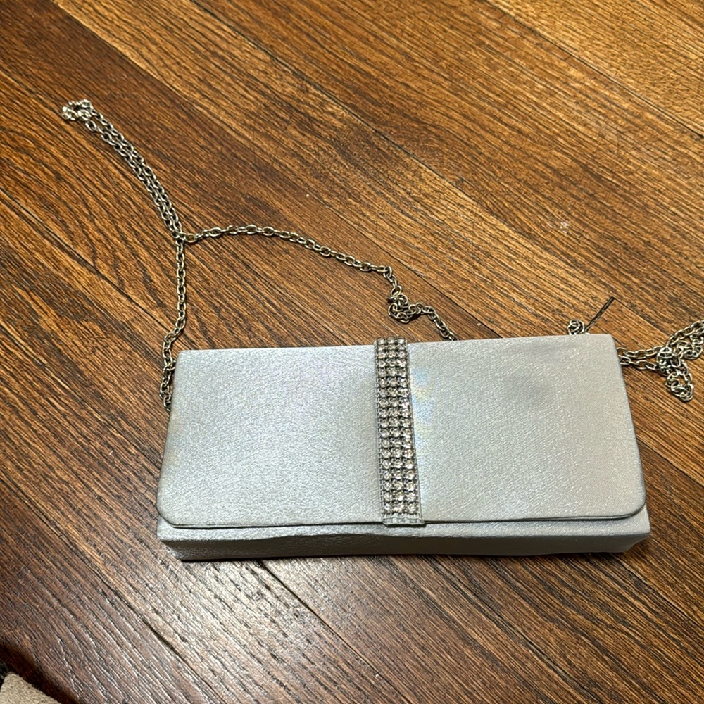 Lulu Townsend silver clutch
